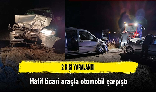 Afyon'da peş peşe trafik kazaları 2 yaralı