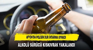 AFYON’DA POLİSİN DUR İHTARINA UYMADI