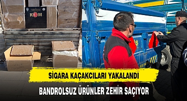 AFYON'DA SİGARA KAÇAKCILARI YAKALANDI