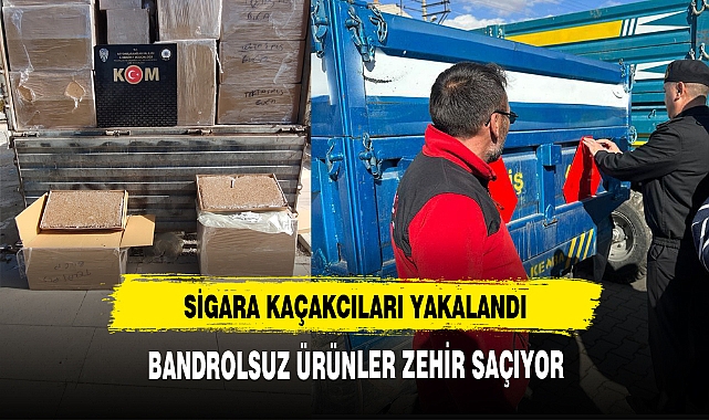 AFYON'DA SİGARA KAÇAKCILARI YAKALANDI