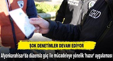 Afyon'da şok denetimler