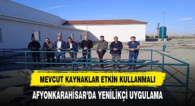 AFYON İL TARIM MÜDÜRLÜĞÜ TARAFINDAN YENİLİKÇİ BİR UYGULAMA