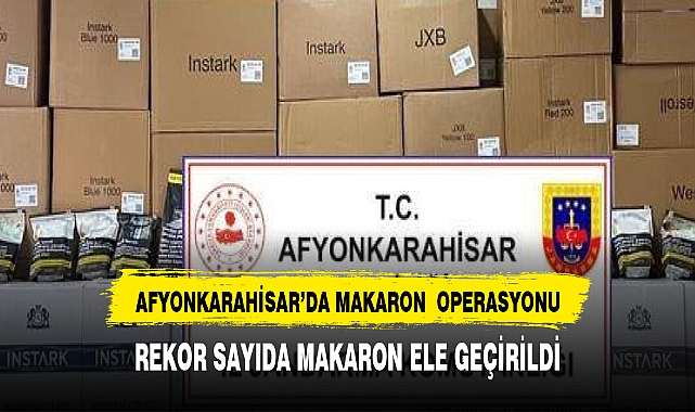 Afyon Jandarmasından dev operasyon