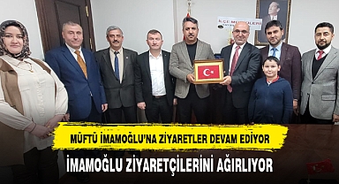 Afyon Müftüsü İmamoğlu'na hayırlı olsun ziyaretleri devam ediyor