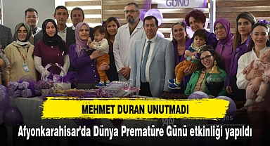 Afyonkarahisar'da Dünya Prematüre Günü etkinliği yapıldı