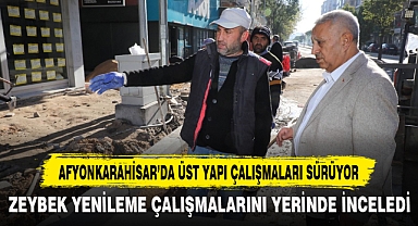 Afyonkarahisar’da Üst Yapı Çalışmaları Sürüyor
