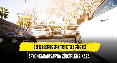AFYONKARAHİSAR'DA ZİNCİRLEME KAZA