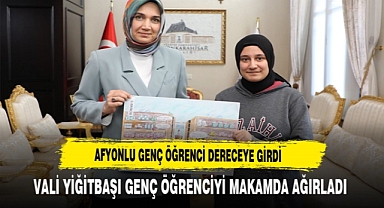 AFYONLU GENÇ ÖĞRENCİ DERECEYE GİRDİ