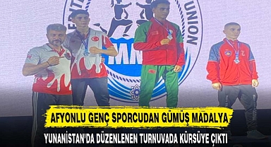 AFYONLU GENÇ SPORCUDAN GÜMÜŞ MADALYA