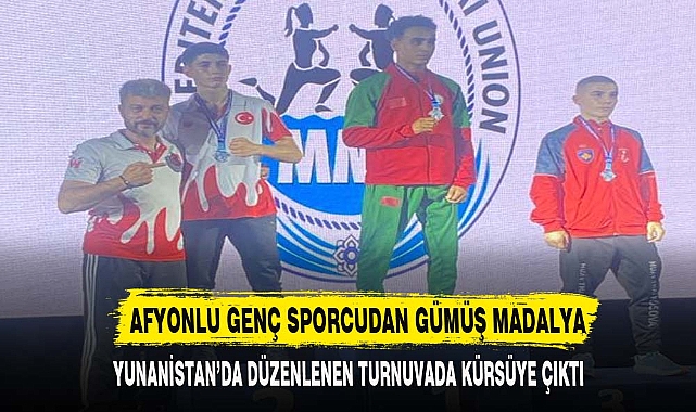 AFYONLU GENÇ SPORCUDAN GÜMÜŞ MADALYA