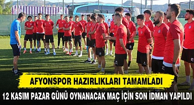 Afyonspor Hazırlıkları Tamamladı