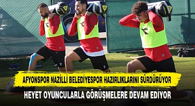 Afyonspor, Nazilli Belediyespor Hazırlıklarını Sürdürüyor