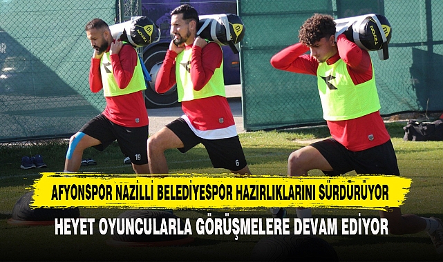 Afyonspor, Nazilli Belediyespor Hazırlıklarını Sürdürüyor