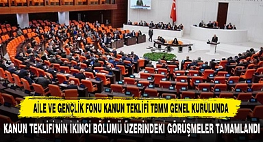 Aile ve Gençlik Fonu Kanun Teklifi TBMM Genel Kurulunda