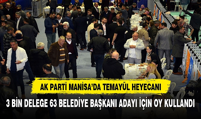 AK Parti'de 3 bin delege 63 aday için oy kullandı