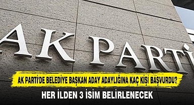 Ak Parti'de Belediye Başkan Aday Adaylığına Kaç Kişi Başvurdu?