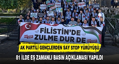 AK PARTİLİ GENÇLERDEN SAY STOP YÜRÜYÜŞÜ