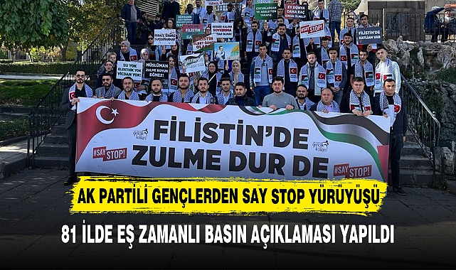 AK PARTİLİ GENÇLERDEN SAY STOP YÜRÜYÜŞÜ