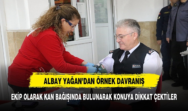 ALBAY YAĞAN &#039;DAN TOPLUMA ÖRNEK OLACAK DAVRANIŞ
