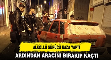 ALKOLLÜ SÜRÜCÜ KAZA YAPTI