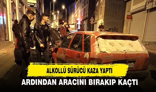 ALKOLLÜ SÜRÜCÜ KAZA YAPTI