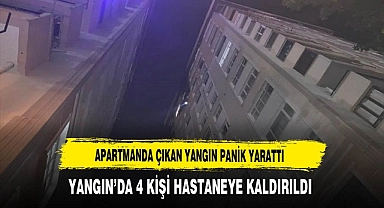 Apartmanda Yangın Paniği Yaşandı