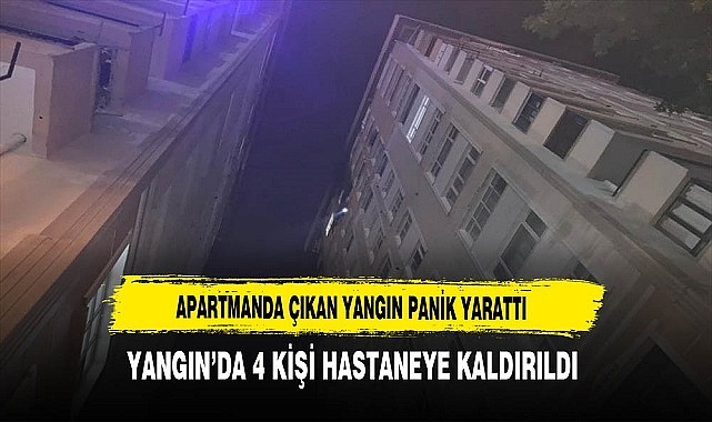 Apartmanda Yangın Paniği Yaşandı