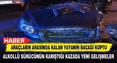 Araçların Arasında Kalan Yayanın Bacağı Koptu