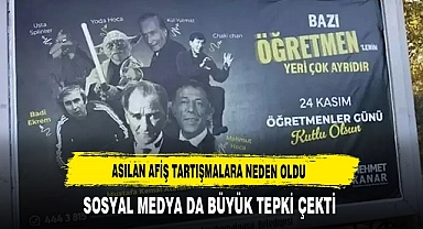 Asılan Afiş Tartışmalara Neden Oldu
