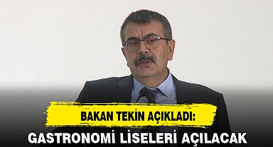 BAKAN TEKİN AÇIKLADI: