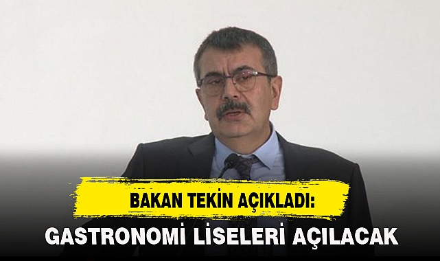 BAKAN TEKİN AÇIKLADI: