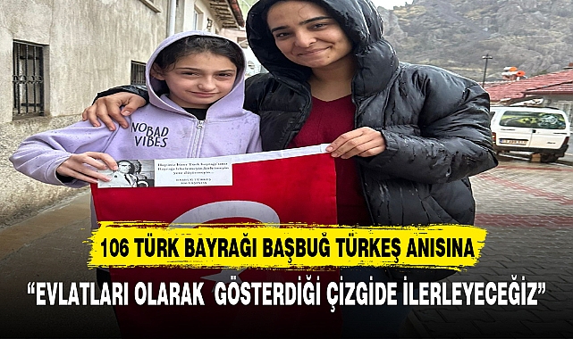 Başbuğ Türkeş anısına 106 Türk Bayrağı
