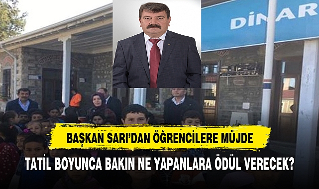 Başkan Sarı'dan öğrencilere müjde bu etkinliği yapan öğrenciler hediyelerini alacak