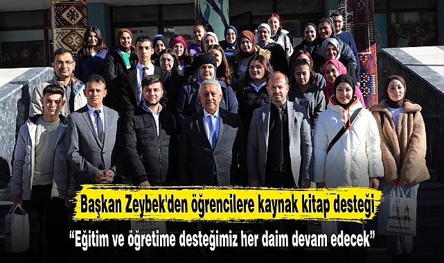 Başkan Zeybek'den öğrencilere kaynak kitap desteği