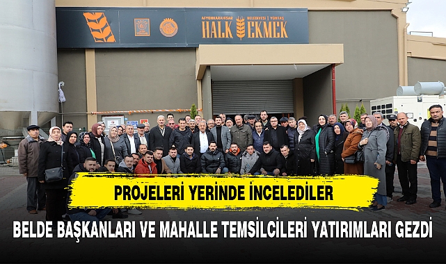 Belde Başkanları Ve Mahalle Temsilcileri Yatırımları Gezdi