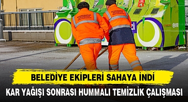 Belediye Ekipleri Sahaya İndi