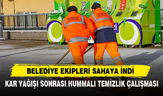 Belediye Ekipleri Sahaya İndi