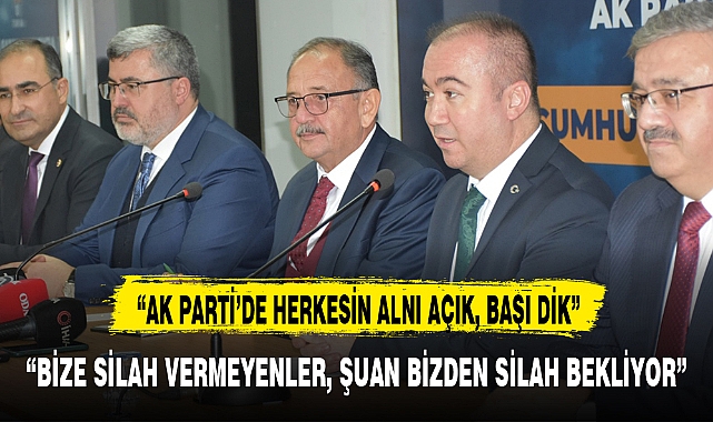 "BİZE SİLAH VERMEYENLER, ŞUAN BİZDEN SİLAH BEKLİYOR"