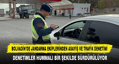 Bolvadin’de Jandarma Ekiplerinden Asayiş Ve Trafik Denetimi