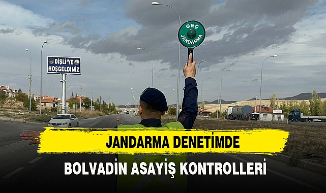 Bolvadin’de jandarmadan trafik denetimi