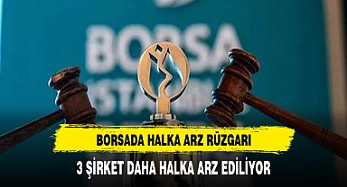 Borsada halka arz rüzgarı 3 şirket daha gün sayıyor