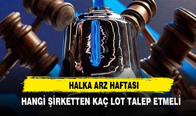 Bu hafta 3 şirket daha halka arz olacak kaç lot talep edilmeli