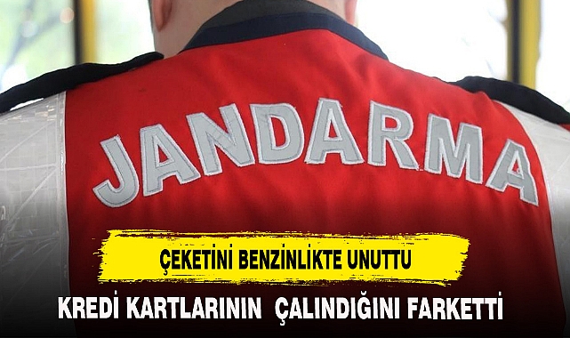 ÇEKETİNİ BENZİNLİKTE UNUTTU