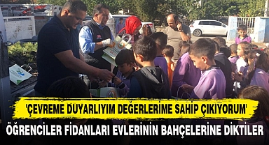 'ÇEVREME DUYARLIYIM DEĞERLERİME SAHİP ÇIKIYORUM'