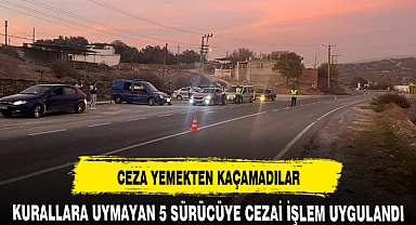 CEZA YEMEKTEN KAÇAMADILAR