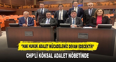 CHP'li Köksal ''Adalet Nöbetinde''