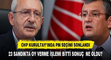 CHP'nin 38. Olağan Kurultayı'nda PM ve YDK seçimleri için oy verme işlemi sona erdi