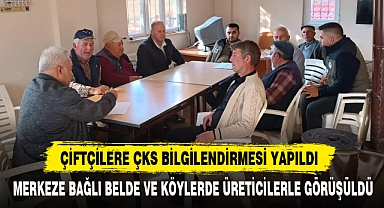 Çiftçilere Çks Bilgilendirmesi Yapıldı