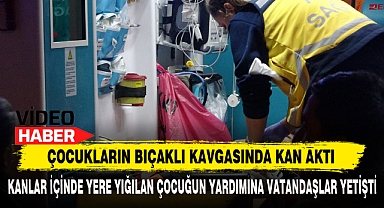 Çocukların Bıçaklı Kavgasında Kan Aktı