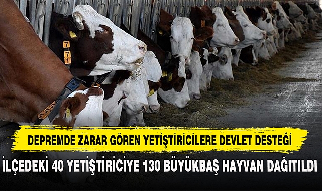 DEPREMDE ZARAR GÖREN YETİŞTİRİCİLERE DEVLET DESTEĞİ